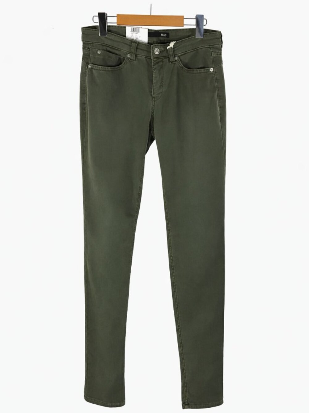 MAC Olive Green Jeans W30 6 straight stretch outdoors cottagecore gorpcore NWT